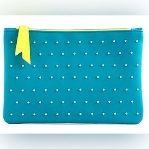 IPSY 100th Glam Bag Turquoise studded Neon…